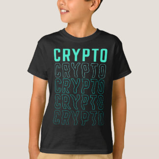CRYPTO Bitcoin Currency Asset Digital Finance Mone Tシャツ