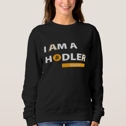 Crypto Bitcoin Currency Im A Holder スウェットシャツ (正面)