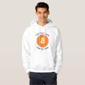 crypto btc coin editable quote hoodie パーカ (正面フル)