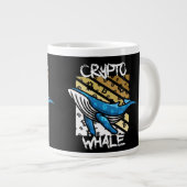 Crypto Btc Whale – 暗号コイン ジャンボコーヒーマグカップ (正面右)