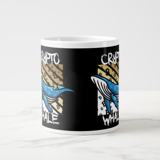 Crypto Btc Whale – 暗号コイン ジャンボコーヒーマグカップ (正面)