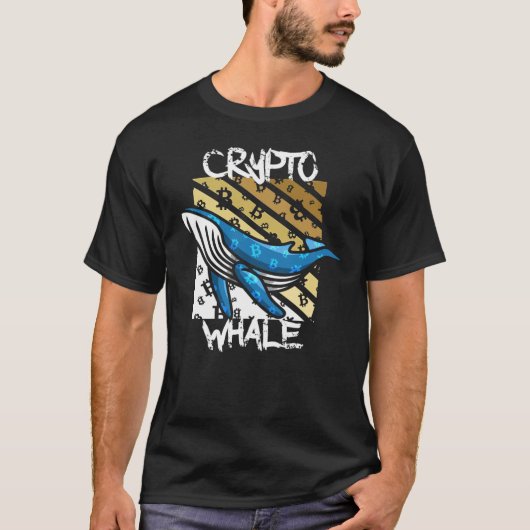 Crypto Btc Whale – 暗号コイン Tシャツ (正面)