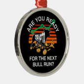 CRYPTO BULL走 Are You Ready Bitcoin メタルオーナメント (右)