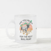 CRYPTO BULL 走 Bitcoin Are You Ready フロストグラスマグカップ (左)