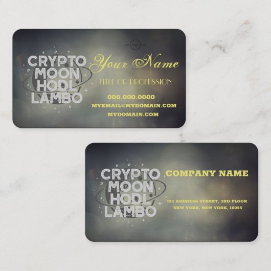 Crypto Business Card 名刺 (正面/裏面)