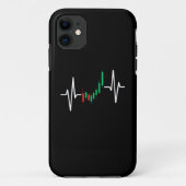 Crypto Candlestick Heartbeat EKG:取引と投資 Case-Mate iPhoneケース (裏面)