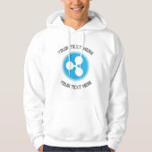 crypto  coin editable quote hoodie パーカ (正面)