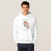crypto  coin editable quote hoodie パーカ (正面フル)