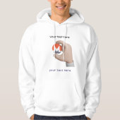 crypto  coin editable quote hoodie パーカ (正面)