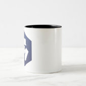 Crypto.comコインCROロゴCrypto Blockchain ツートーンマグカップ (中央)