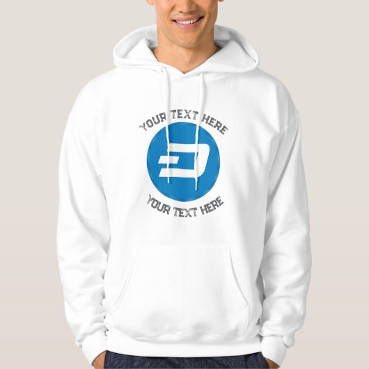 crypto d coin editable quote hoodie パーカ (正面)