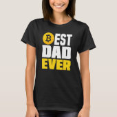 Crypto Dad Best Dad Ever   Crypto Bitcoin Tシャツ (正面)