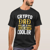 Crypto Dad Cryptocurrency Blockchain Trader Best D Tシャツ (正面)