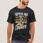 Crypto Dad Cryptocurrency Blockchain Trader Best D Tシャツ (正面)