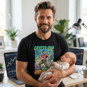 Crypto Dad HODL The Baby 父の日Tシャツ Tシャツ