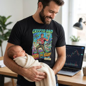 Crypto Dad HODL The Baby 父の日Tシャツ Tシャツ