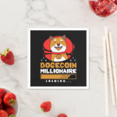 Crypto DogeCoin億万長者ロード スタンダードカクテルナプキン (インサイチュ)