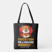 Crypto DogeCoin億万長者ロード トートバッグ (裏面)