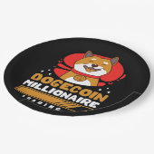 Crypto DogeCoin億万長者ロード ペーパープレート (アングル)