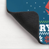 Crypto Ethereumメリー醜いクリスマスセーター マウスパッド (コーナー)