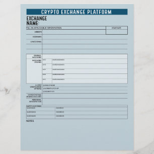 Crypto Exchange Platformパスワードのオフラインキーパー チラシ