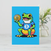 Crypto Frog – ピクセルおもしろいアートデジタル通貨 シーズンカード (スタンド正面)