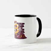 Crypto Hustler：ビットコイン通りキング マグカップ (正面右)