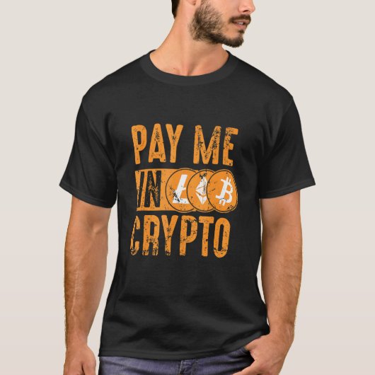 Crypto Investor Tee - Crypto Bitcoin Ethで支払う Tシャツ (正面)