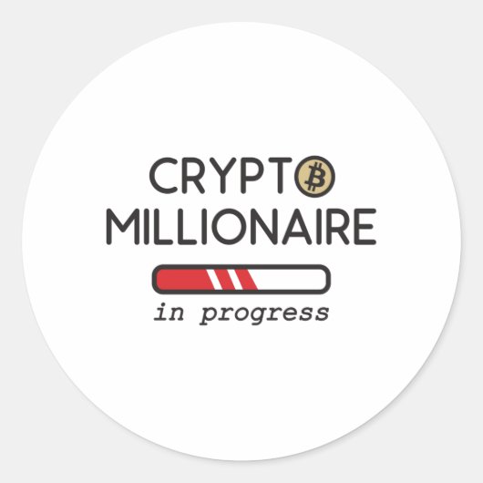 Crypto Millionaire in progress ラウンドシール (正面)