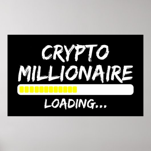 Crypto Millionaire Loading Bitcoin ポスター (正面)