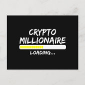 Crypto Millionaire Loading Bitcoin ポストカード (正面)