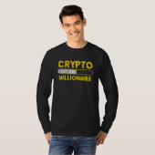 Crypto Millionaire Loading Bitcoin Ethereum Tシャツ (正面フル)