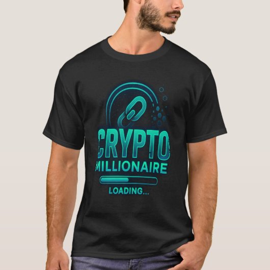Crypto Millionaire Loading | Blockchain Investor G Tシャツ (正面)