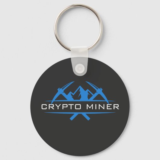 Crypto Miner名前をカスタムする文字 キーホルダー (正面)