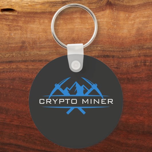 Crypto Miner名前をカスタムする文字 キーホルダー (正面)
