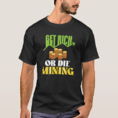 Crypto Miner Cryptocurrency Blockchain Technology Tシャツ (正面)