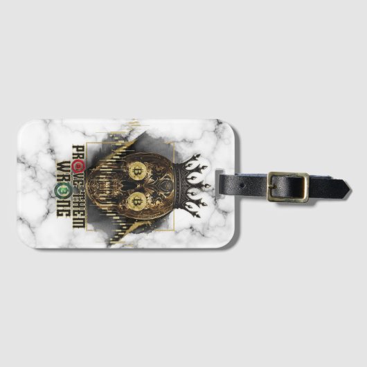 Crypto Motivation | Bitcoin | Prove them wrong  ラゲッジタグ (正面横)