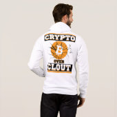 Crypto Over Clout™ ブロックチェーンの苦闘のために作られた パーカ (裏面フル)
