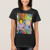 Crypto Rules Suckers Bitcoin Ethereum Cat Painting Tシャツ (正面)