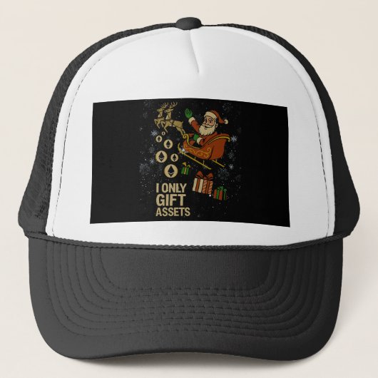 Crypto Sleigh Ride™ サンタETH Web3ホリデー キャップ (正面)