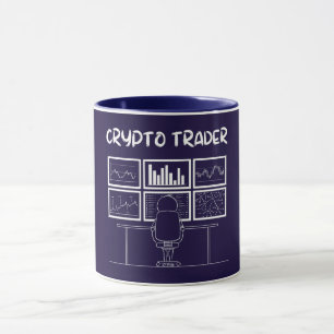 Crypto Traderのロおもしろいゴ マグカップ