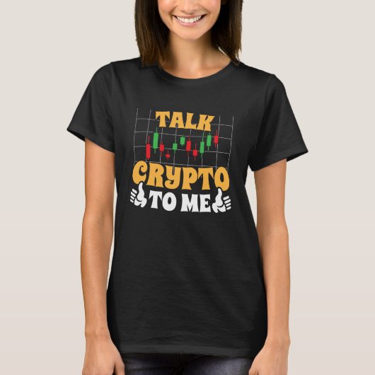 Crypto Trader Cryptocurrency Blockchain Hodl Candl Tシャツ (正面)