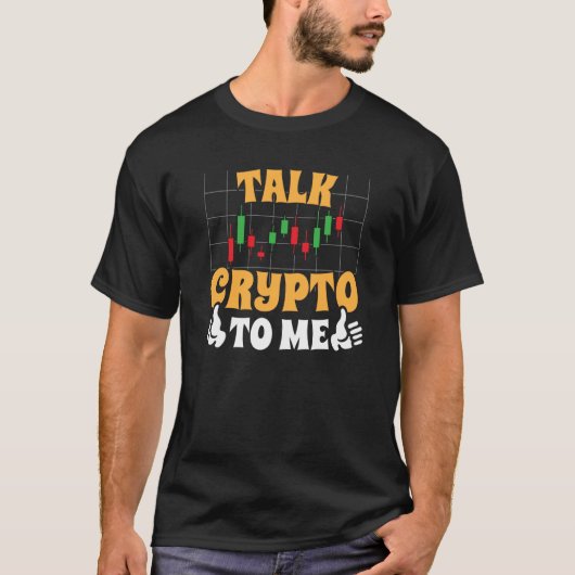 Crypto Trader Cryptocurrency Blockchain Hodl Candl Tシャツ (正面)
