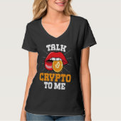 Crypto Trader Cryptocurrency Blockchain Hodl Candl Tシャツ (正面)