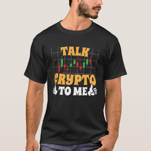 Crypto Trader Cryptocurrency Blockchain Hodl Candl Tシャツ (正面)