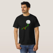Crypto Trading Hodlヴィンテージ株価チャート Tシャツ (正面フル)