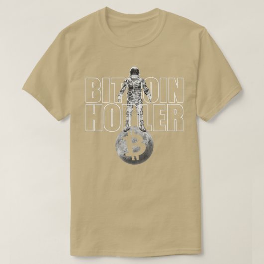 Crypto UniveのCrypto宇宙飛行士としてのBitcoin Hodler Tシャツ (デザイン正面)