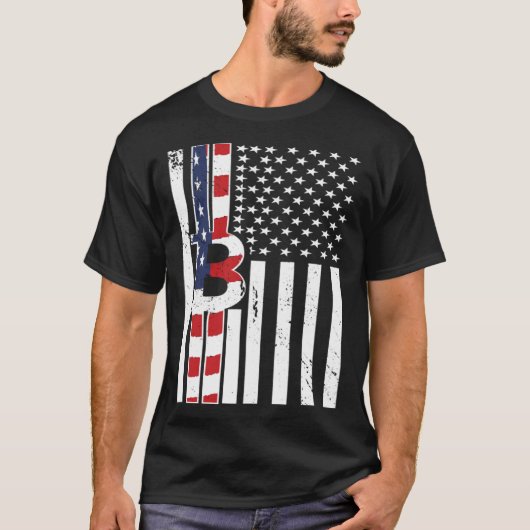 Crypto USAフラグBitcoin Cryptocurrencies Crypto Tr Tシャツ (正面)