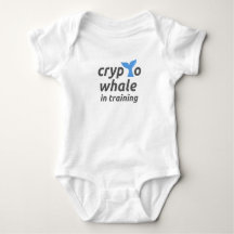 Crypto Whale in Training Baby Bodysuit