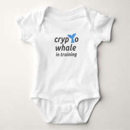 Crypto Whale in Training Baby Bodysuit ベビーボディスーツ